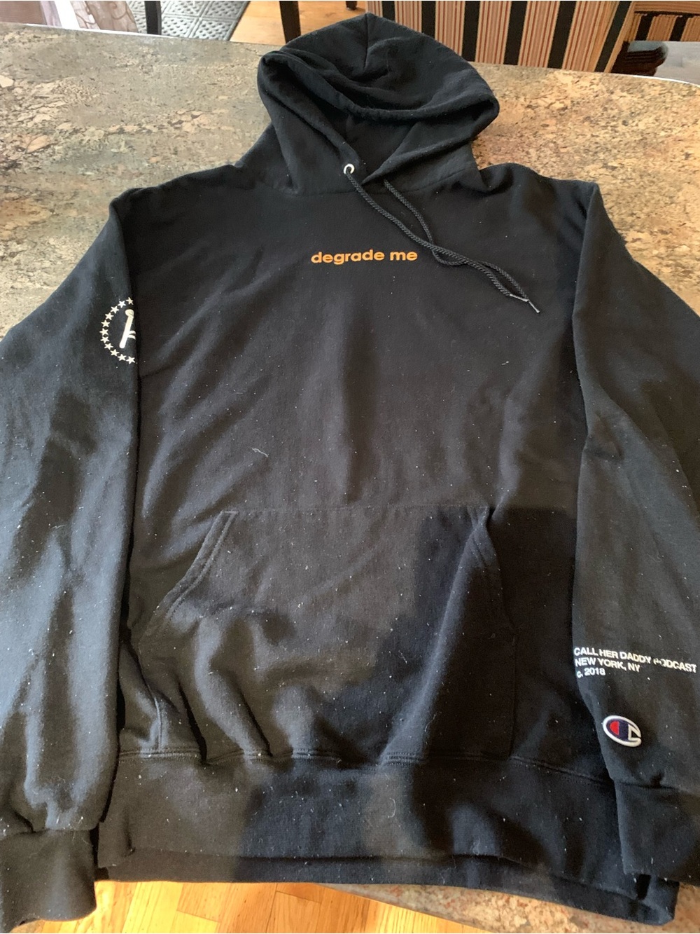 Barstool Sports call her Daddy Black Hoodie with "degrade me"